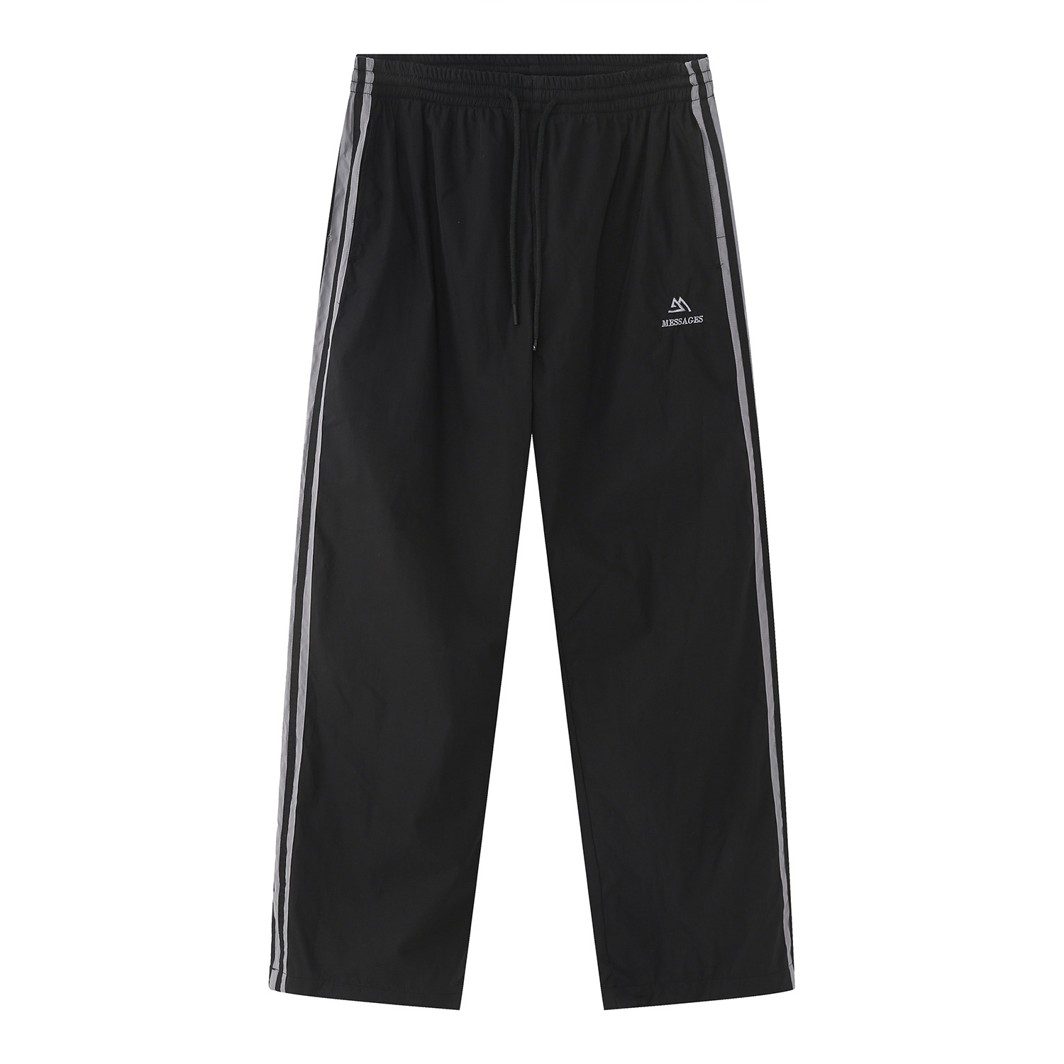 Mtlclothes ropa de los hombres | 2023 otoño americano cardigan rayas chaqueta traje casual suelta Pantalones deportivos moda