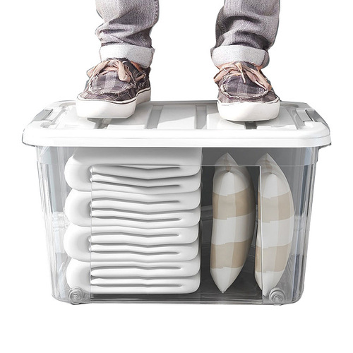 Storage box household storage box transparent sundry toy storage box large clothing storage box snack plastic wholesale