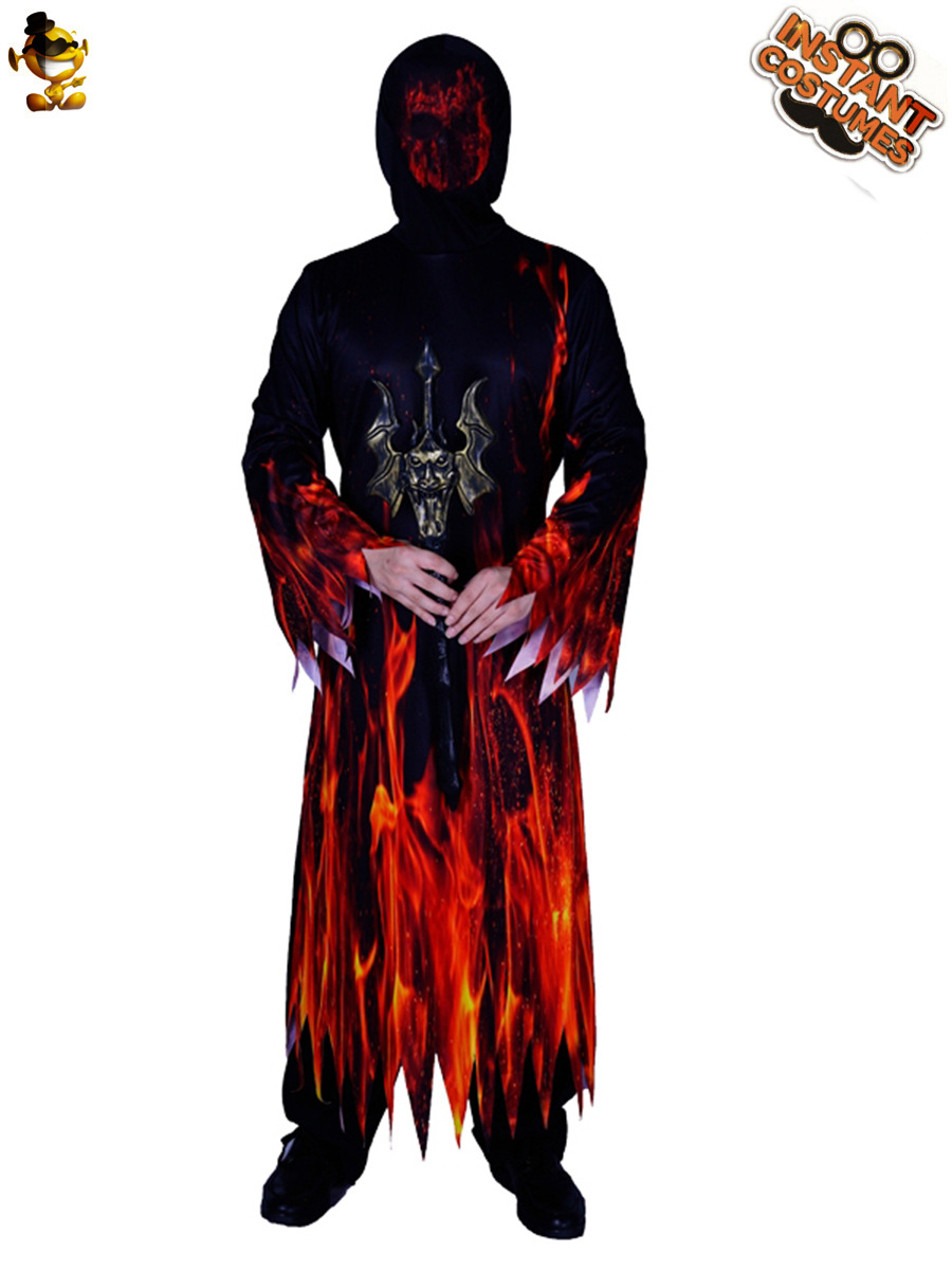 Grande de los hombres de fuego Dios traje de Halloween carnaval Cosplay traje vestido de lujo bola fuego Dios traje image 3