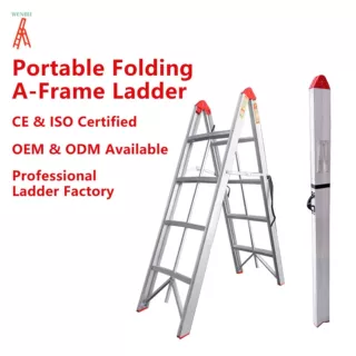ODM/OEM Custom Portable Folding Stick Ladder, Compact One