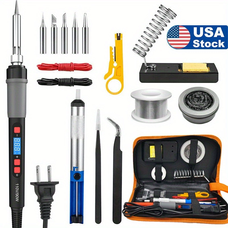 Tools set, 90W, with LED display, 80W