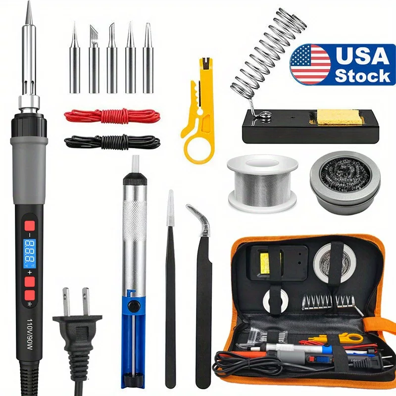 Tools set, 90W, with LED display, 80W
