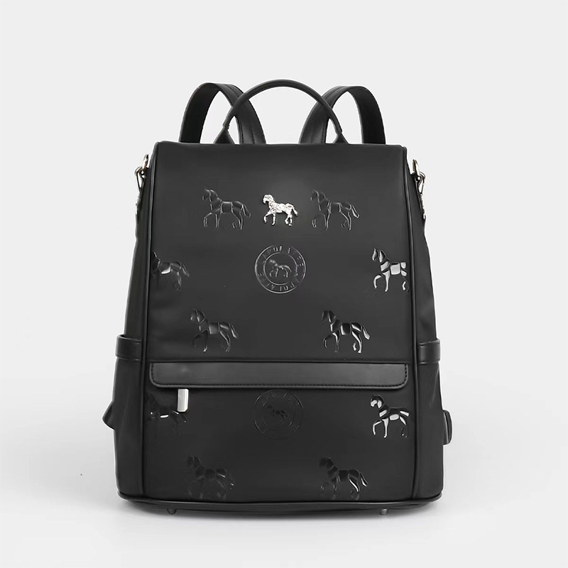 Mujeres y mujeres de gran capacidad de viaje de hombro de viaje de almacenamiento de impresión de nylon impermeable LP7208 #