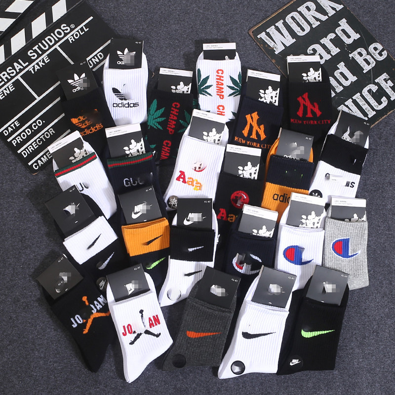 Men's new socks with letters, socks, swe...
