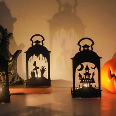 ハロウィンアイアンキャンドルホルダー装飾装飾品お祭り雰囲気レイアウト小道具クロスボーダー新製品投影キャンドルホルダー装飾品