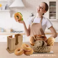 Бамбуковый и деревянный ломтик хлеба Кухонная выпечка пончик хлеб резак деревянный бублик Коробка