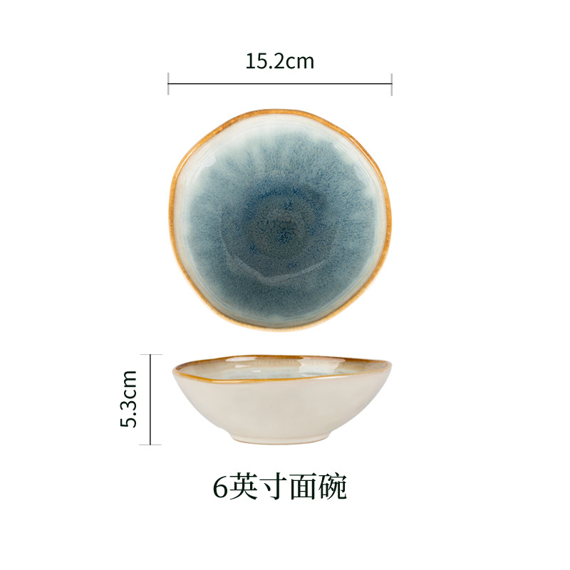 Fábrica de cerámica de Yuquan venta directa de platos de comedor caseros europeos platos de ensalada de forma especial platos de platos de cerámica de lujo ligeros platos