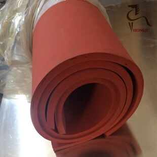 High Temperature Resistant Foamed Silicone Sheet, Shock Absorption, Red, High Elastic Foamed Silicone Cotton, Silicone Rubber Sheet, Can Be Made According to Drawings