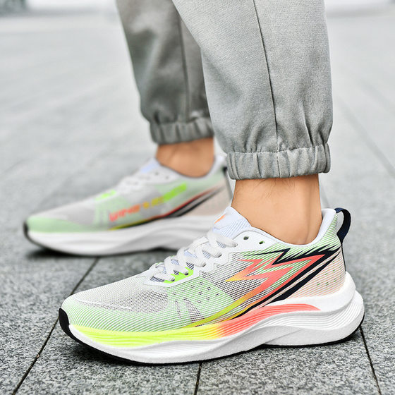 8629 men's and women's running shoes spring and summer low-top lightweight cushioning breathable sneaker popcorn bottom colorful net running shoes tide