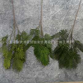 含羞草森系仿真绿植户外婚礼布置装饰插花造景花材仿真花厂家批发