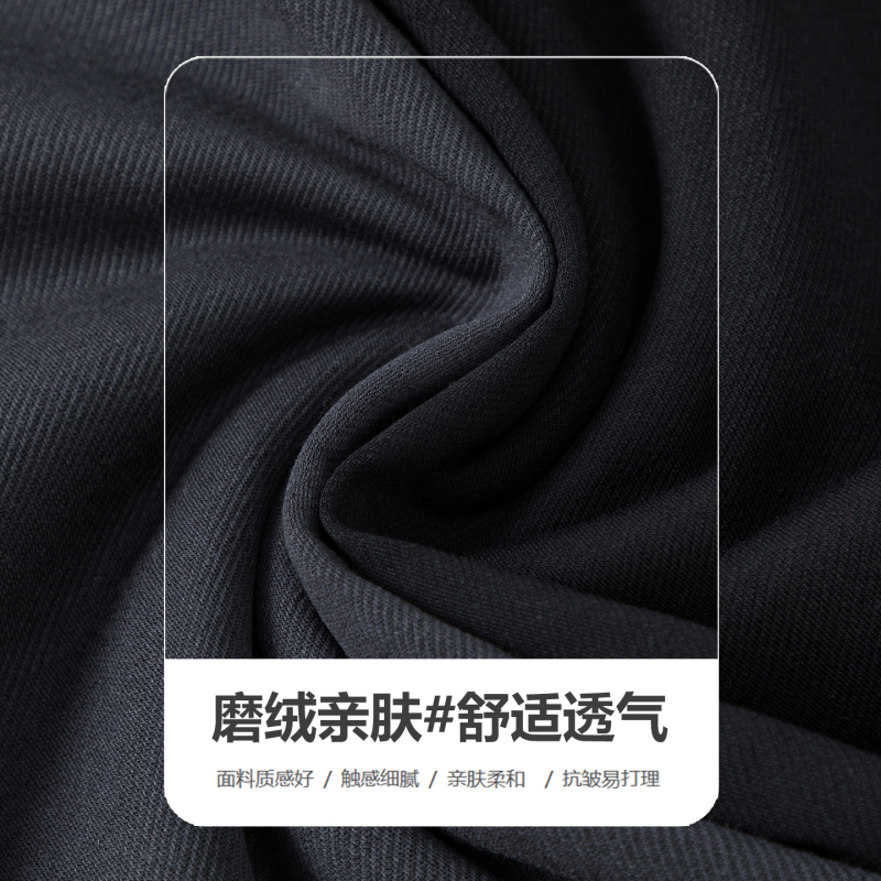 高端桑蚕丝Polo衫男士长袖5新款T恤轻商务休闲翻领T恤爸爸装上衣|undefined
