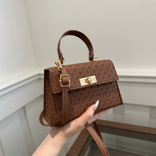 小众英伦风复古手提小方包女包2024新款百搭高级感时尚单肩斜挎包