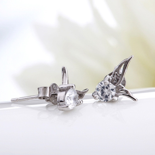 Amazon ebay triangle fashion earrings Korean angel wing earrings jewelry fashion wing earrings for women