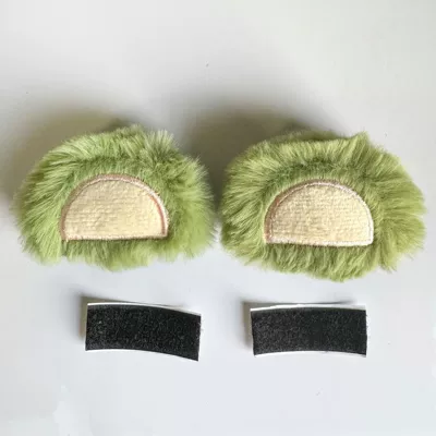 Animal Ears Universal Removable — Motosiklet dəbilqələri - strawberry-bear-green