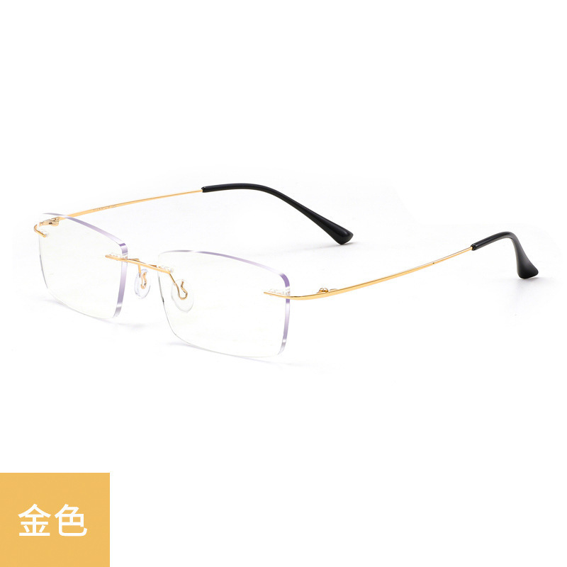 Sin marco de corte de bordes gafas de luz azul para hombres de mediana edad y ancianos no es fácil de fatiga gafas de luz azul para personas mayores