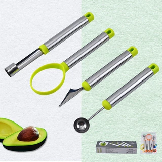 不锈钢水果雕花刀套装水果雕花拼盘工具水果挖球器食品花样雕刻刀