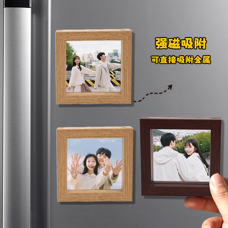 2025 New Model Pegboard Fridge Magnet Photo Frame DIY Magnetic Photo Frame House-Shaped Puzzle Picture Frame in Stock Cross-Border Wholesale