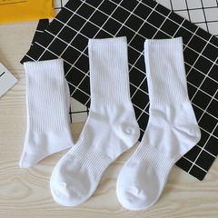 Jiyi spring, summer and autumn thin mid-high men's socks solid color casual sports socks business socks adult socks leather shoes and socks