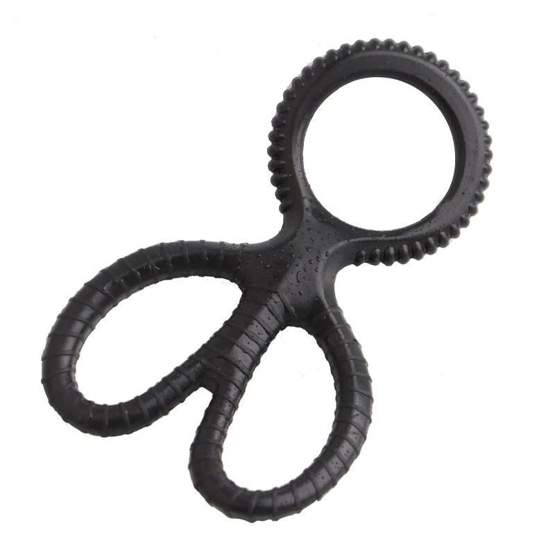 Silicone Penis Delay Ring — Sperm Locking Dual-Ring, Stretchy Comfort Fit