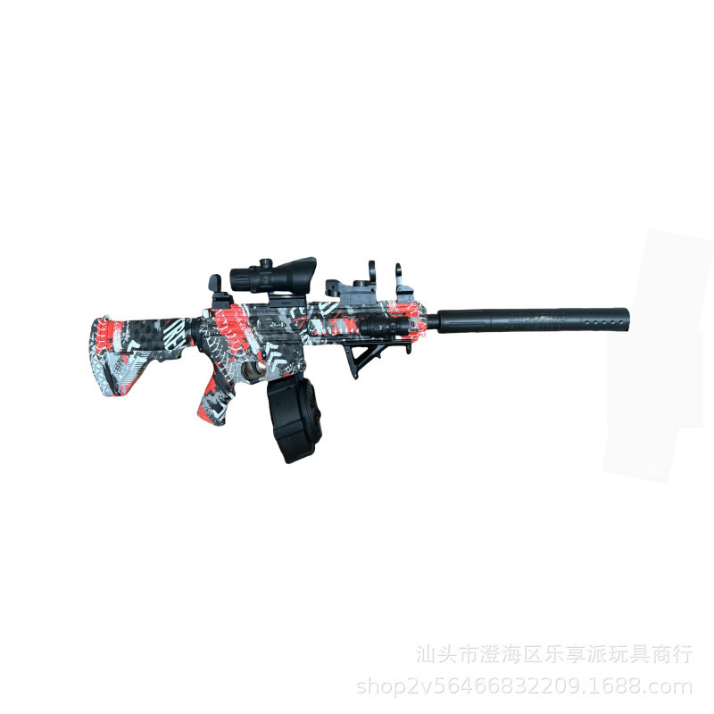 跨境外贸M416水晶手自一体儿童玩具枪男孩M4A1自动凝胶枪工厂代发|undefined