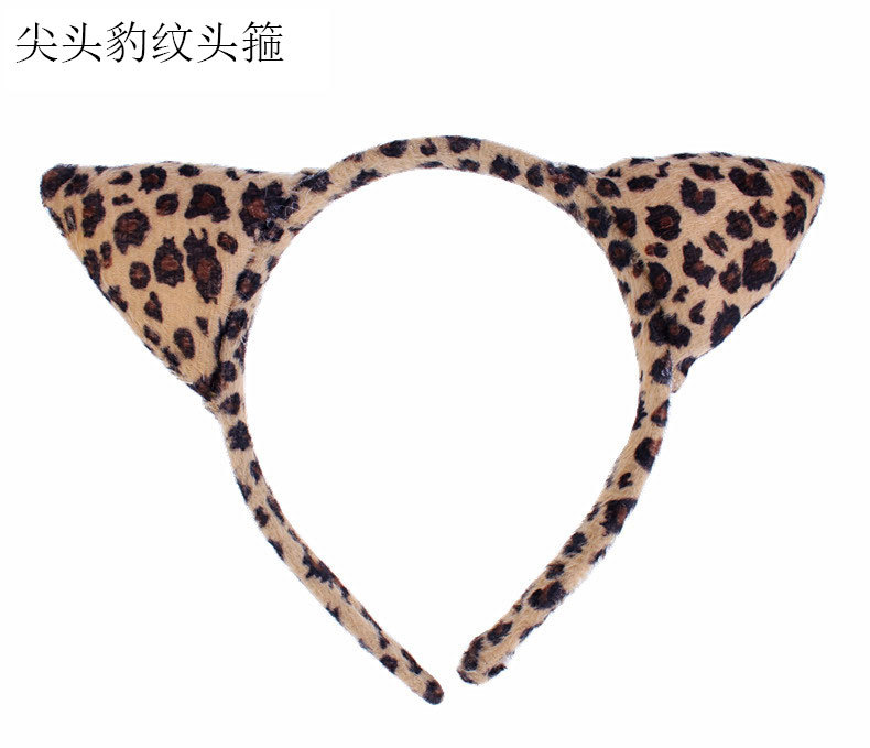 1 niños kindergarten animal rendimiento diadema Tigre cerdo gato pollo conejo ratón ovejas ganado mono tocado