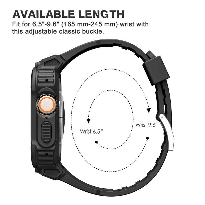 Ремешок для Apple Watch Series 7, TPU армированный, совместим с iWatch9