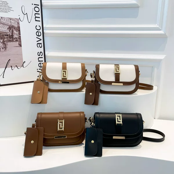 Korean Style Fashion Bag for Women 2025 New Retro Casual Small Square Bag with a Light Luxury Feel and Niche Design Single Shoulder Crossbody Bag