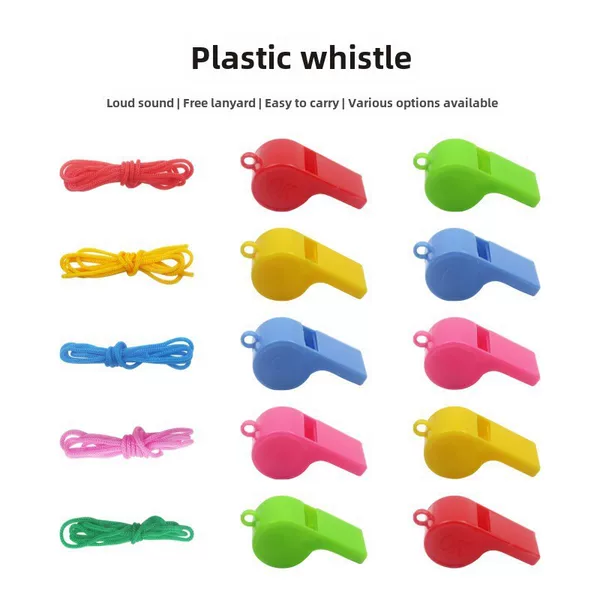 World Cup Whistle Plastic Whistle Referee Whistle Gift Cheer Props Street Stall Whistle Factory Spot Wholesale