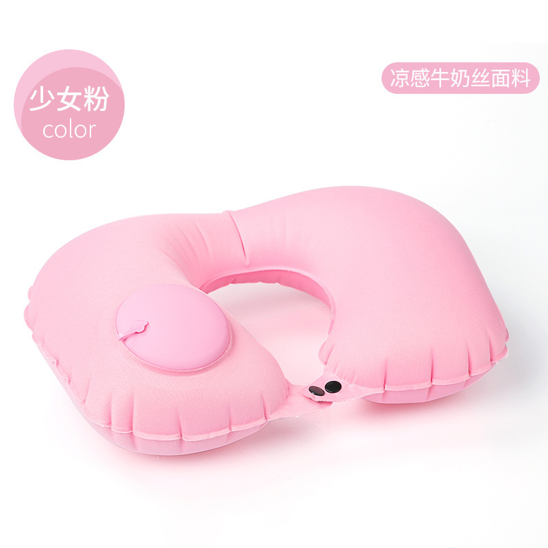 Almohada inflable, almohada para el cuello portátil de viaje, almohada en forma de U inflable, almohada para el cuello de tres tesoros de viaje, almohada para el avión