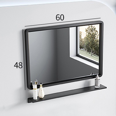 Gabinete de espejo inteligente de baño de belleza, gabinete único grueso, tipo de pared inteligente con lámpara de correa de almacenamiento integral, gabinete de espejo, lente de espejo