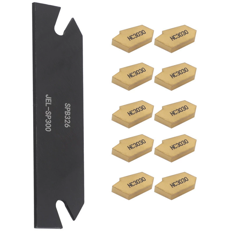Режущий инструмент для обработки канавок SPB326 Режущее лезвие для деталей 26 мм + 10 лезвий GTN-3 SP300