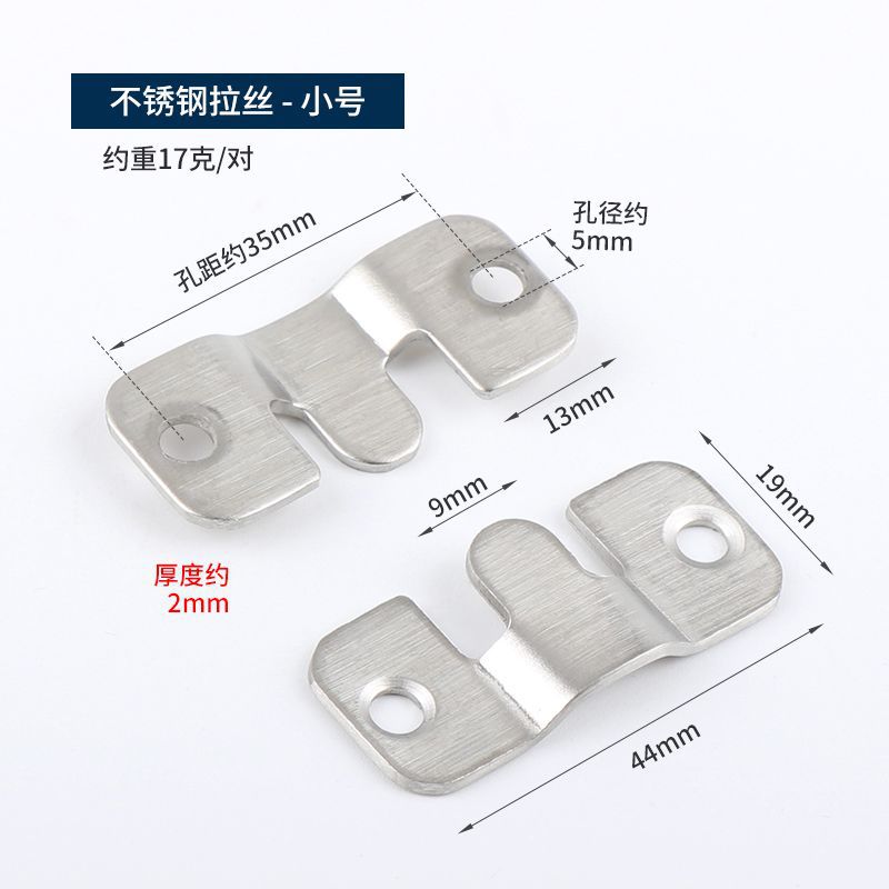 Marco DE FOTOS oculto de acero inoxidable hebilla colgante negro engrosado sólido espejo de montaña hebilla Marco de imagen accesorios de hardware accesorios de muebles