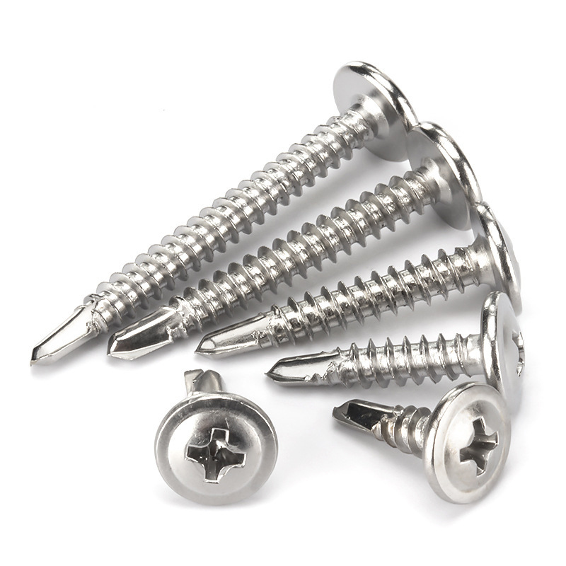 GB 스테인레스 스틸 크로스 벨트 중형 HUASHI 헤드 드릴 대형 플랫 헤드 셀프 패드 드릴 테일 네일 네일 라운드 헤드 HUASHI