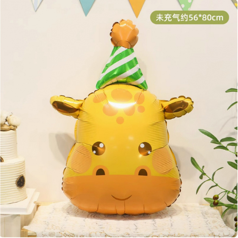 漫画の動物の形をしたヘリウム浮遊バルーン空飛ぶ赤ちゃんレギンス満月誕生日パーティーの装飾おもちゃアレンジメント|undefined