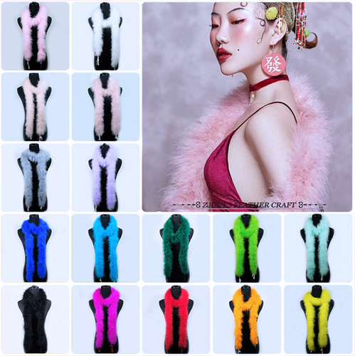 2meter Fur ribbon trim for DIY Sewing dresses hat  headdress fans bag accessories wool top decoration strip clothing textiles feather shawl