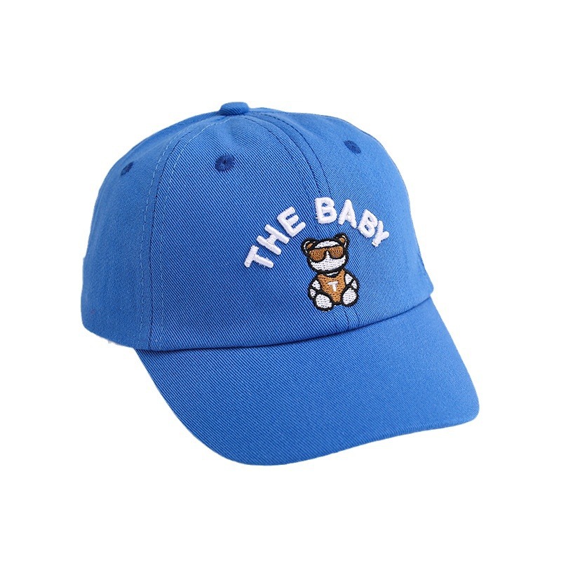 Children's baseball cap male and female baby sun protection sun hat Korean bear peaked cap outdoor travel hat wholesale