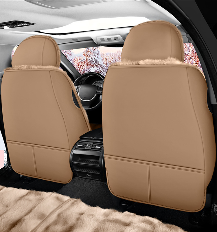 Winter New Plush Bubble Velvet Seat Cover Thickened fleece-lined Warm Full Envelope Car Cushion Multi-piece Car Cushion
