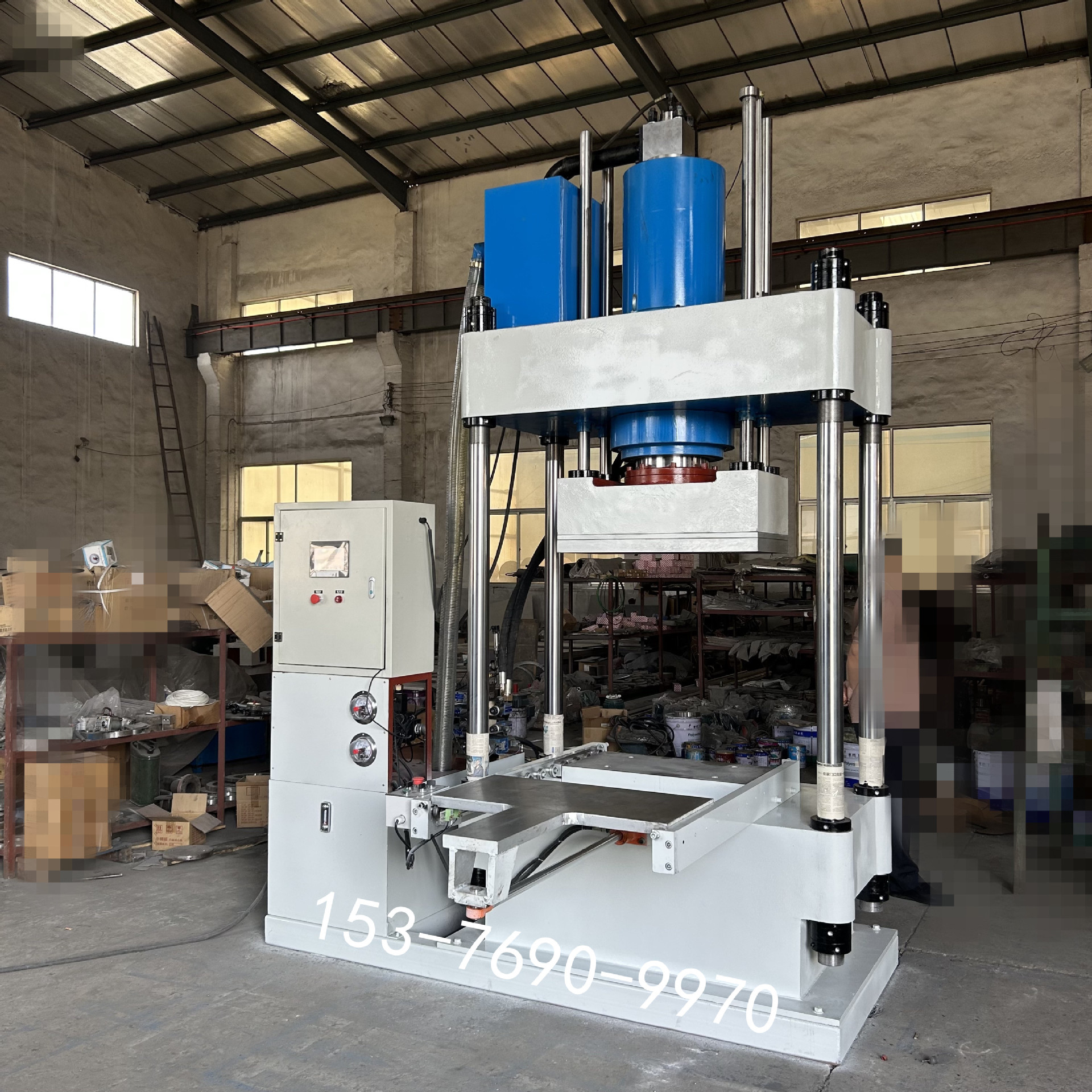 碳纤维复合材料热压机 分段固化压力曲线 PLC程序控制 150吨压力