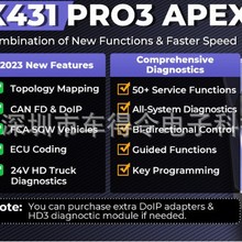 羳l LAUNCH X431 PRO3 APEX 3D Key Programmerȫ