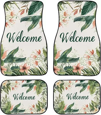 Easy to Clean Crystal Velvet | Avtomobil döşəmə paspasları - car-floor-mats-27-3344cm-two-piece-set