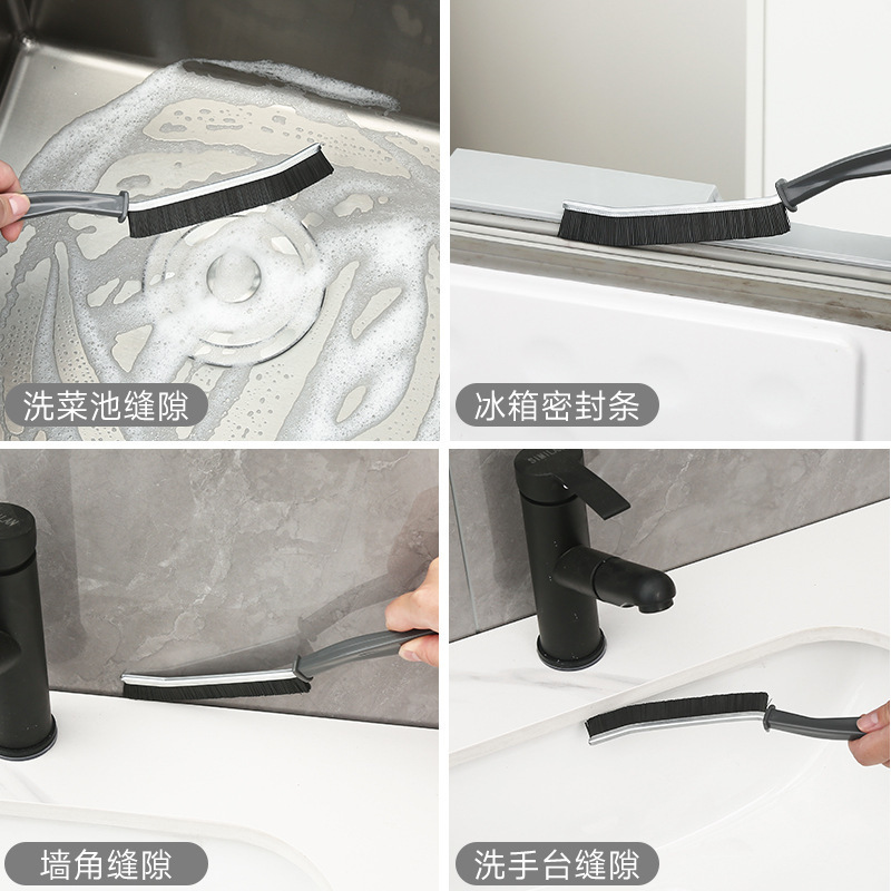 浴室の隙間にトイレのキッチンタイルの死角をきれいにする多機能窓の溝のほこりのブラシ|undefined