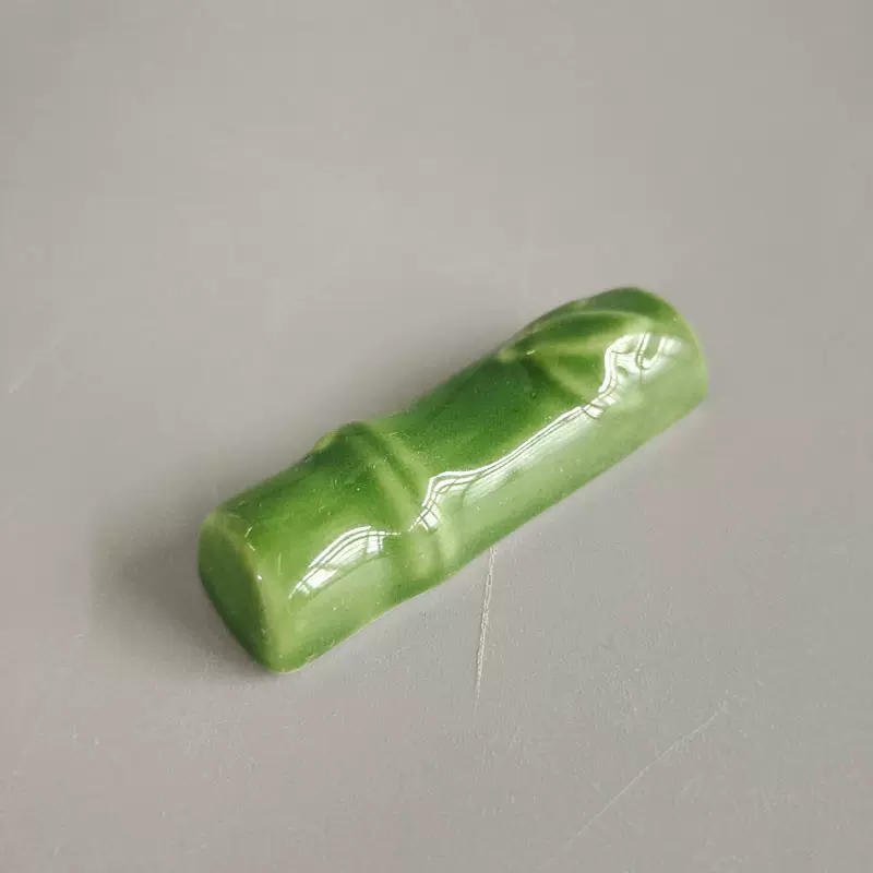 竹子陶瓷筷架日式陶瓷筷子架灵巧筷子架笔架陶瓷工艺品小摆件