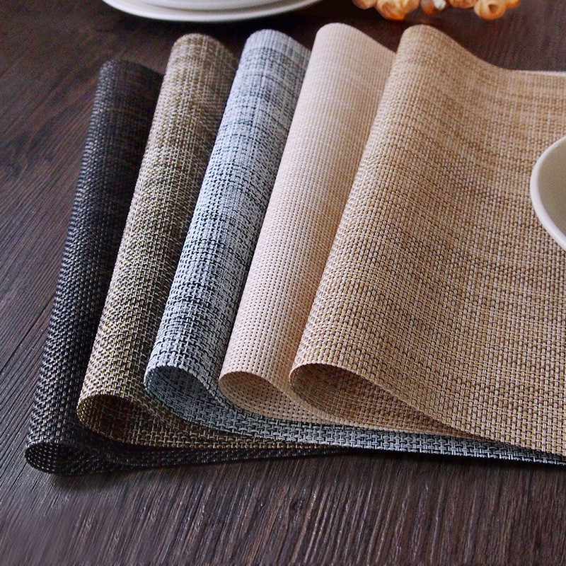thickening Japanese Mat PVC Table mats Insulation pad Bowls mat household Northern Europe Table linen Western pad Doily Coaster