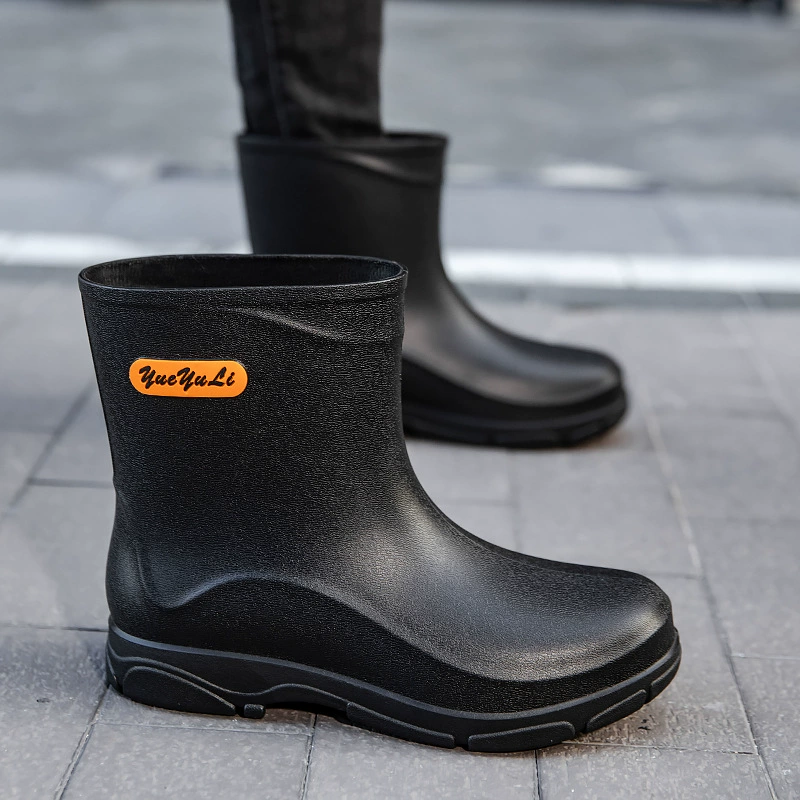 Short non-slip fashionable fleece keep warm boots, shoe covers