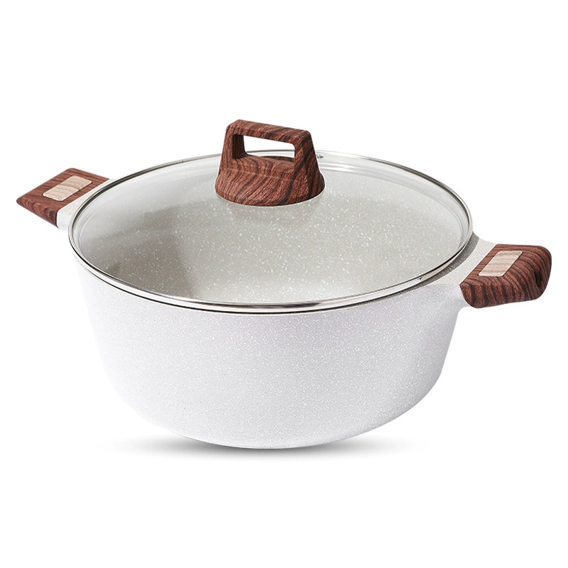 Суповая кастрюля Май Фан Ши, бытовой электромагнитный cooker газовая плита, общая два уха, кастрюля для тушения, кастрюля большого объёма, не прилипает, варочная кастрюля