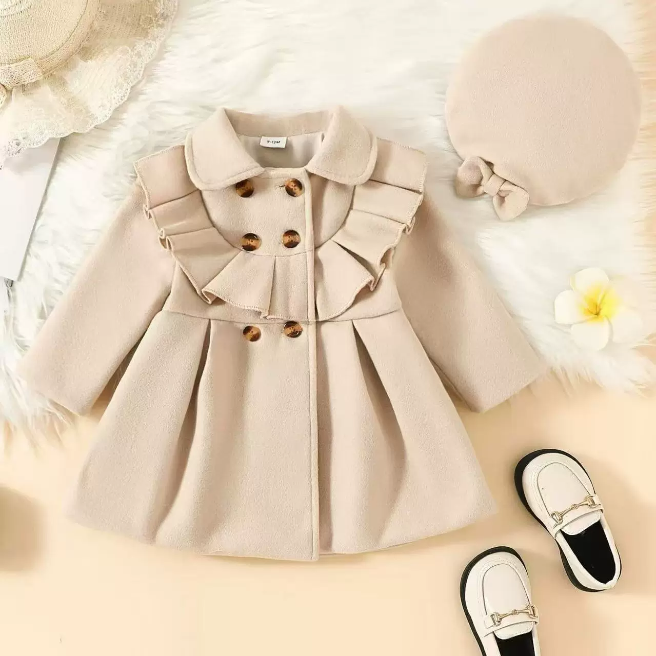 加绒加厚女宝宝风衣春季外套女小童厚外套韩系休闲2岁春款婴童