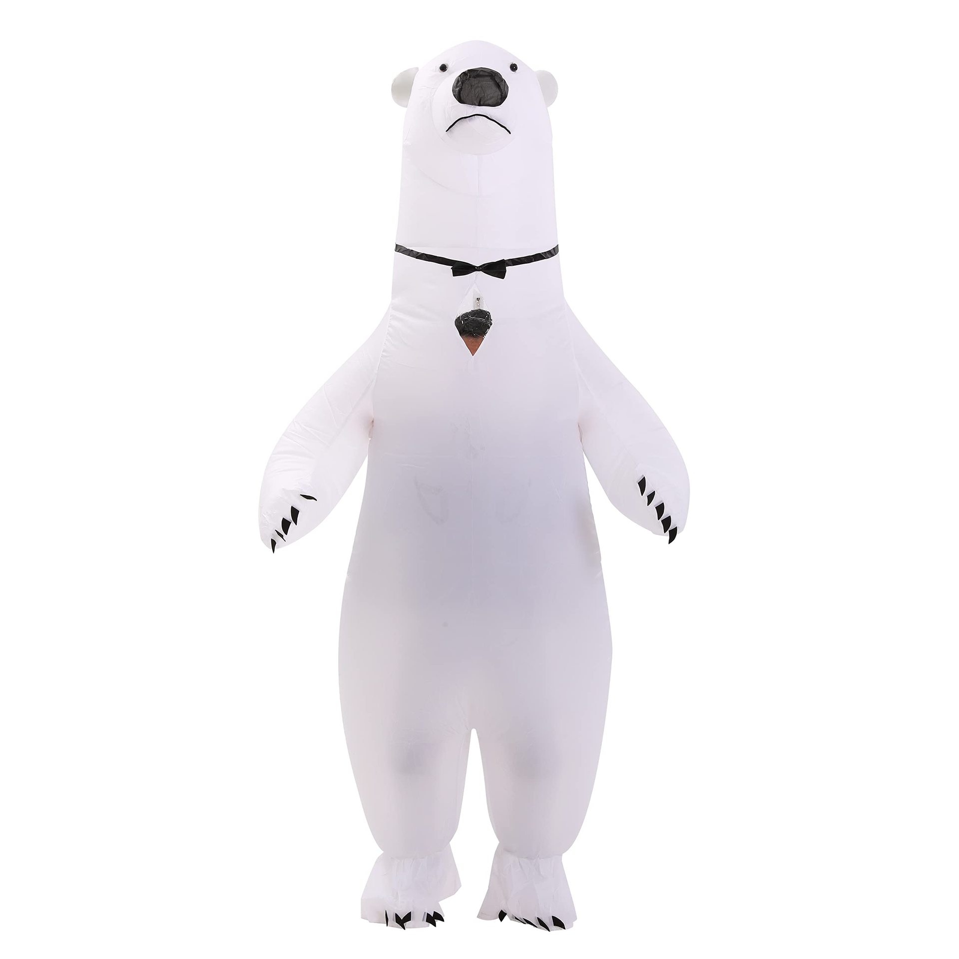 Black tie polar bear