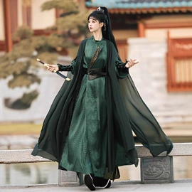 汉服套装;儿童表演服;童汉服