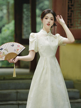 新中式旗袍小个子改良复古盘扣连衣裙日常高级感国风元素裙子女夏