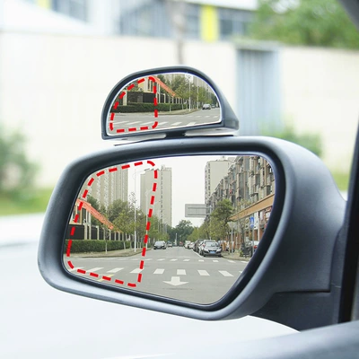 Car Reversing Mirror Wide-Angle Blind: Large field of view rear view auxiliary mirror